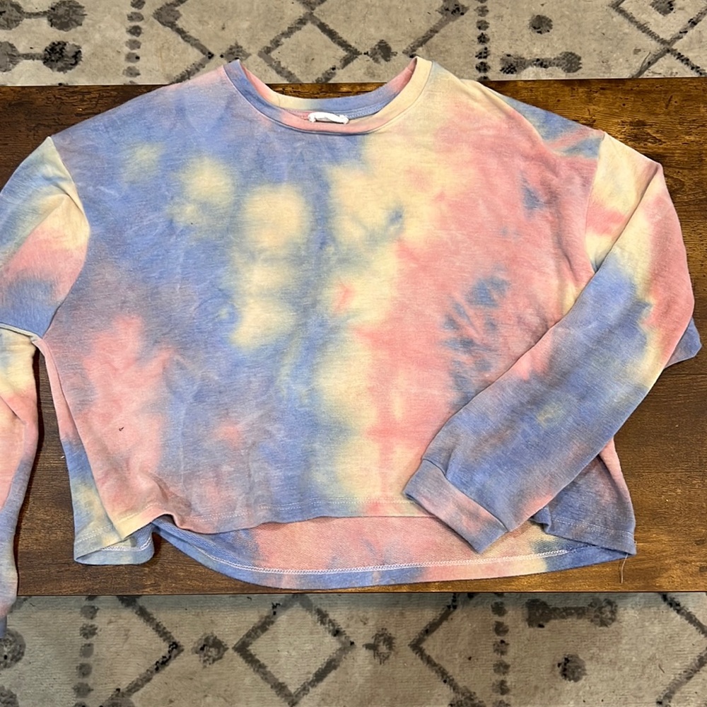 Pastel tie-dye sweater